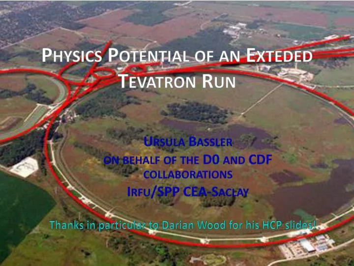 physics potential of an e xteded tevatron run