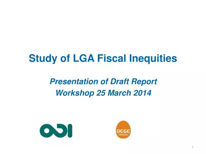 study of lga fiscal inequities