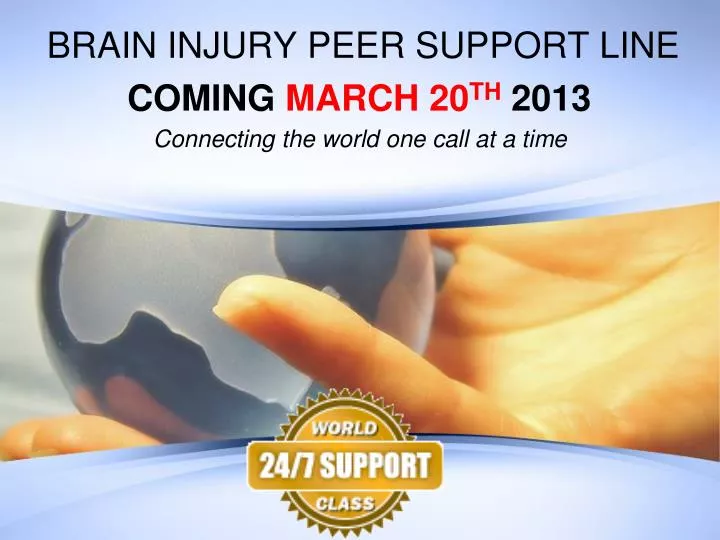 brain injury peer support line