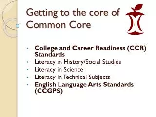 Getting to the core of Common Core