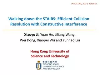 Walking down the STAIRS: Efficient Collision Resolution with Constructive Interference