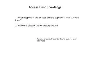 Access Prior Knowledge