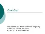 QuickSort - slide 1