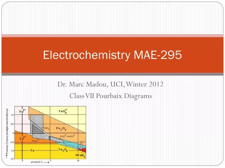 electrochemistry mae 295