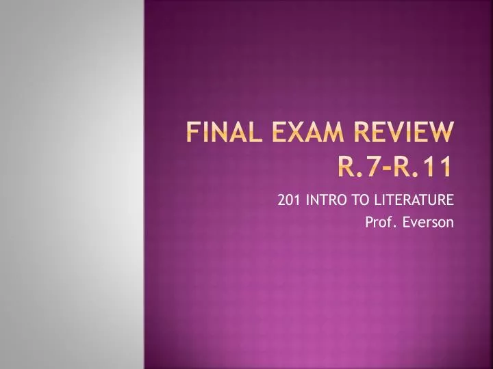 final exam review r 7 r 11