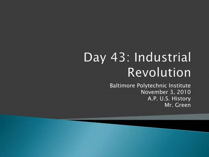 day 43 industrial revolution