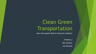 Clean Green Transportation