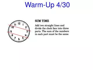 Warm-Up 4/30