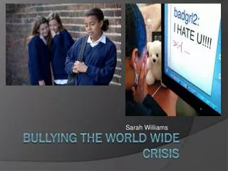 Bullying The world wide crisis