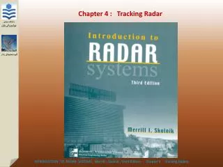 Chapter 4 : Tracking Radar