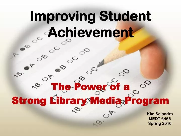 improving student achievement