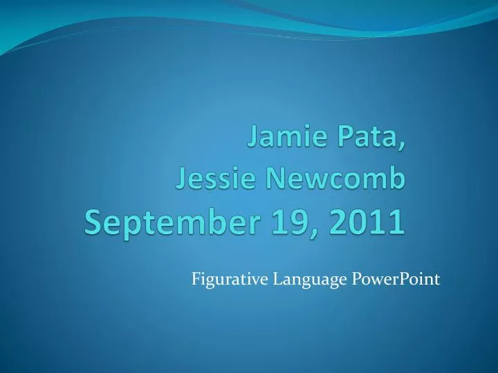 jamie pata jessie newcomb september 19 2011