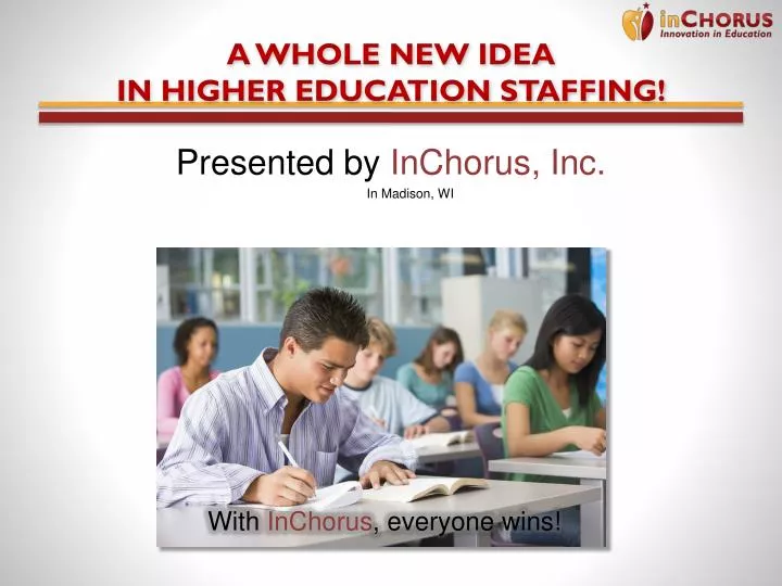 a whole new idea in higher education staffing