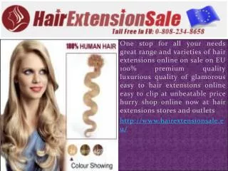 Human hair extensions in Eu