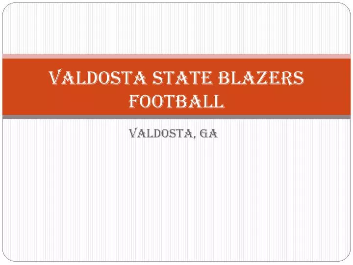 valdosta state blazers football