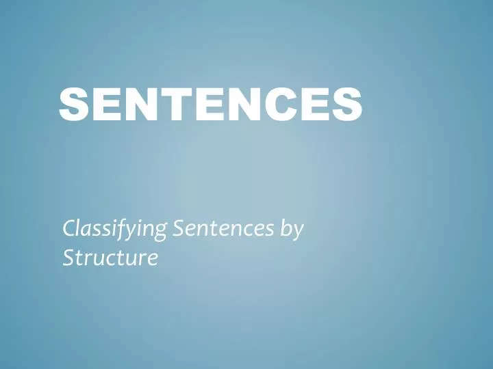 sentences