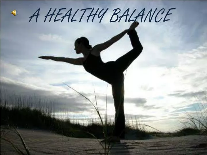 a healthy balance