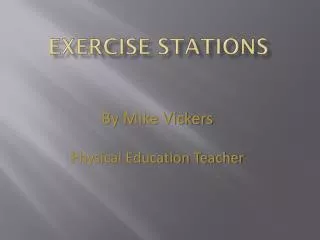 Exercise Stations