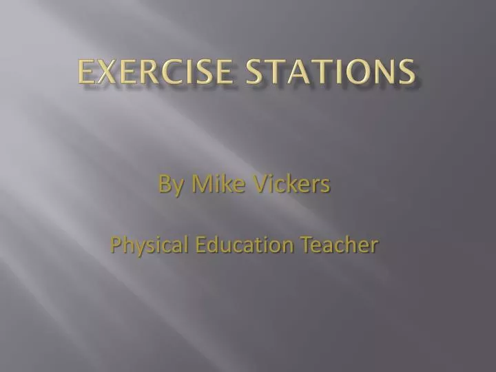 exercise stations