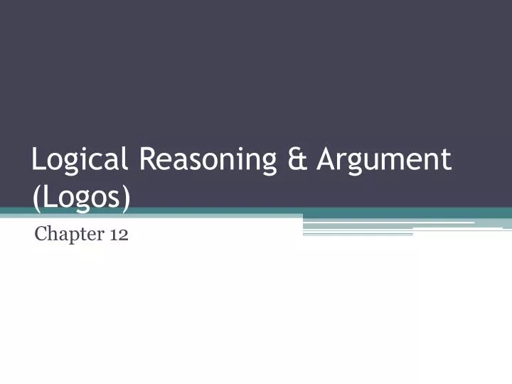 logical reasoning argument logos