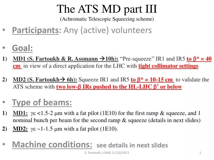 the ats md part iii achromatic telescopic squeezing scheme