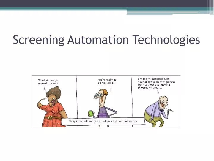 screening automation technologies