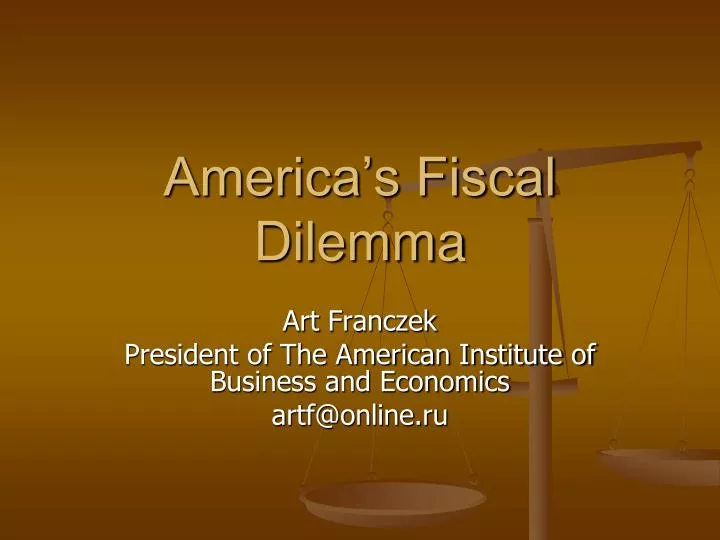 america s fiscal dilemma
