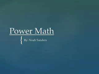 Power Math