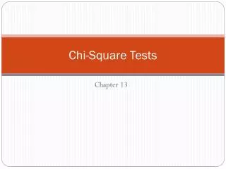 Chi-Square Tests