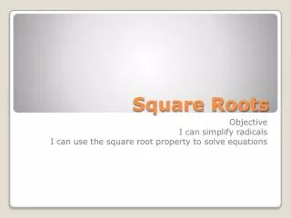 square roots