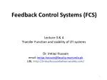 Feedback Control Systems ( FCS ) - slide 1