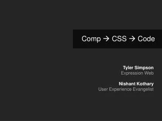 Comp ? CSS ? Code