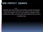 Non-Perfect Squares - slide 1