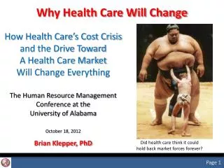Why Health Care Will Change