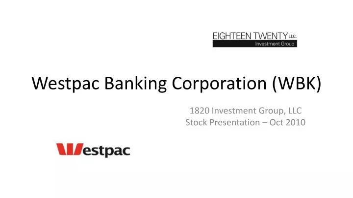 westpac banking corporation wbk