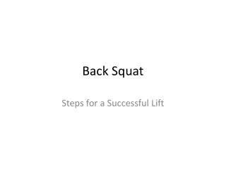 Back Squat