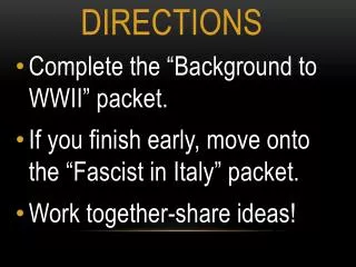 directions