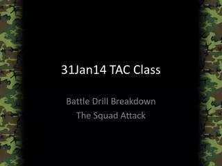 31Jan14 TAC Class