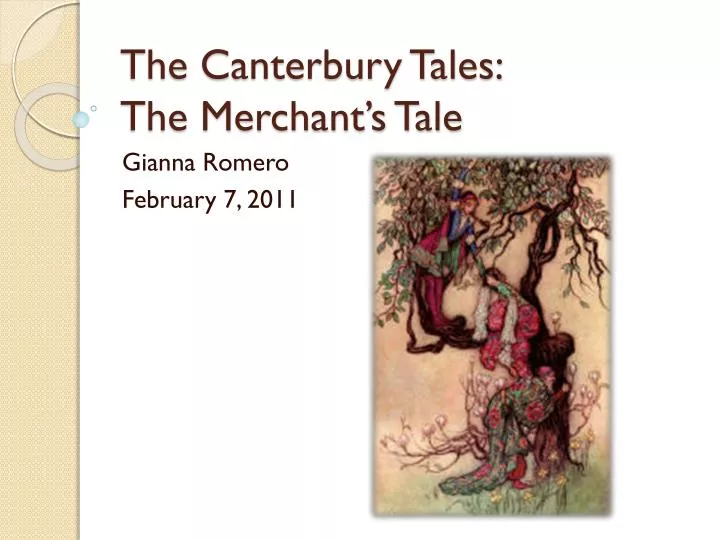 the canterbury tales the merchant s tale n