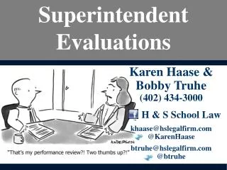 Superintendent Evaluations