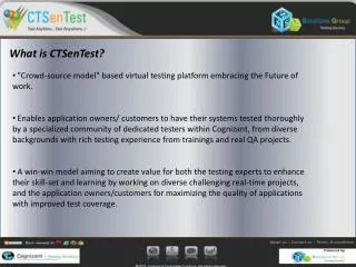 What is CTSenTest ?