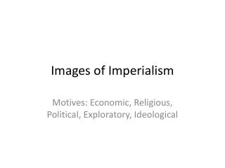 Images of Imperialism