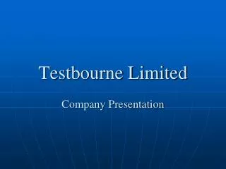 Testbourne Limited