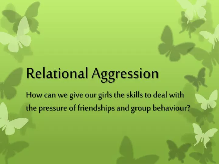 relational aggression