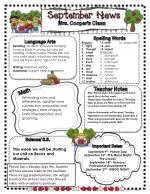 Mrs. Cooper’s Class Weekly Update: Spelling, Reading, Writing, Math, and Important Dates - slide 1