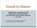Essential Grammar & Writing Conventions Guide - slide 1