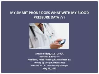 MY SMART PHONE DOES WHAT WITH MY BLOOD PRESSURE DATA ???