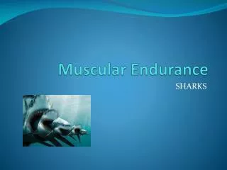 Muscular Endurance