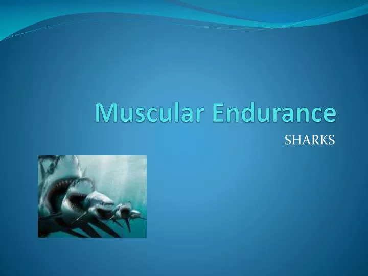 muscular endurance