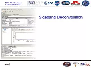 Sideband Deconvolution